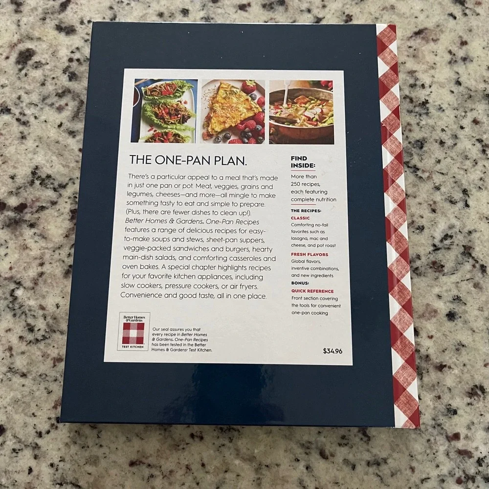 Better Homes & Gardens New Cook Book Set 3pc Everyday Cooking Baking One-Pan NEW